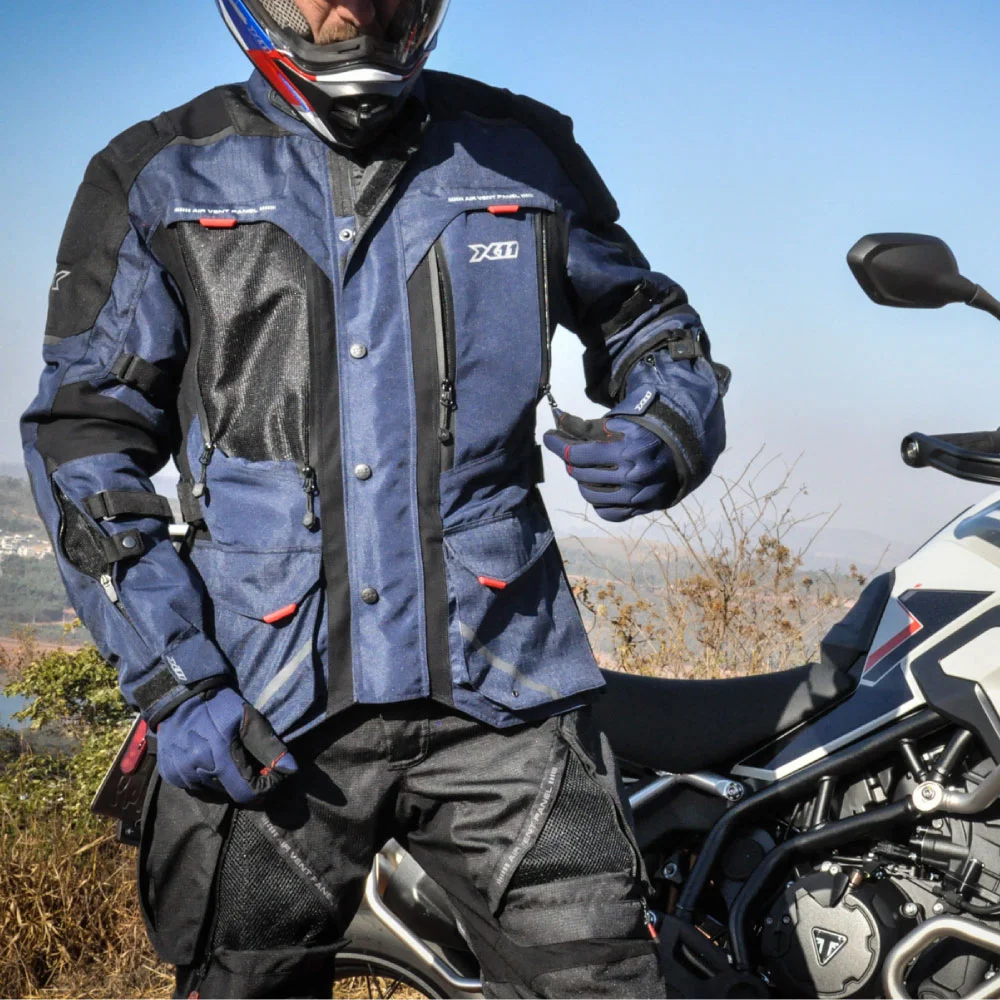Jaqueta X11 Masculina Travel 3 Azul Navy - Spinelli Motos Boutique